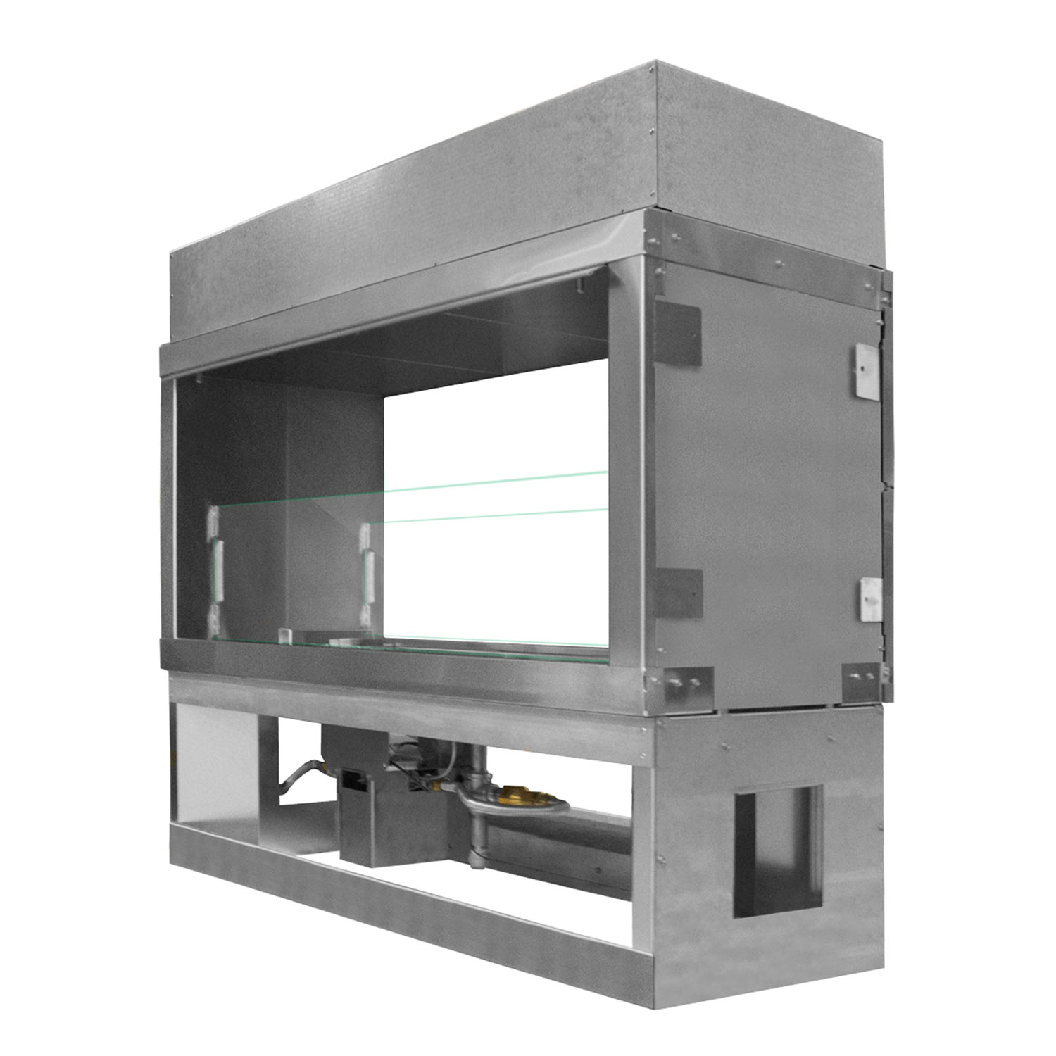 Firegear Kalea Bay Linear See-Through Outdoor Gas Fireplace, 36-Inch
