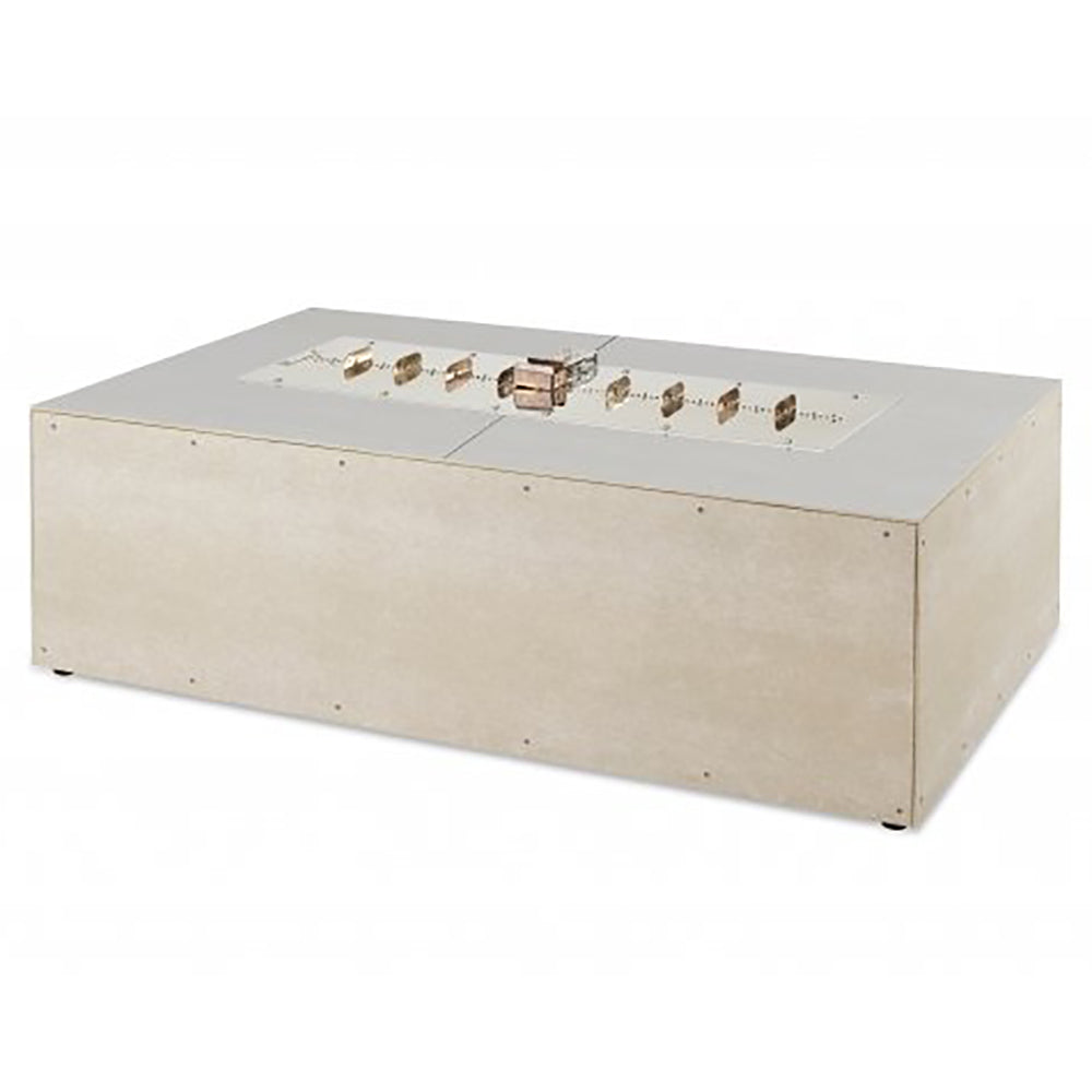 The Outdoor GreatRoom Company RTF48TL-K Tall Linear Ready To Finish Fire Pit Table Kit, 48x36-Inch