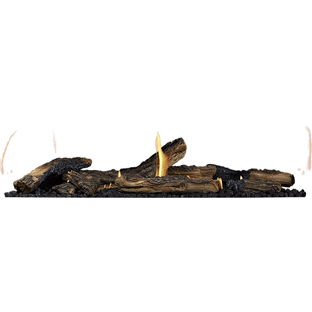 Napoleon Oak Log Kit for Ascent Linear Premium Series 56-Inch Direct Vent Gas Fireplace