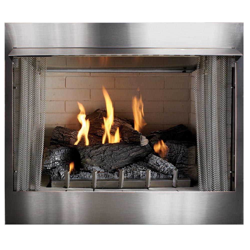Carol Rose by Empire OP42FP 42-Inch Outdoor Gas Fireplace with Wildwood Log Set
