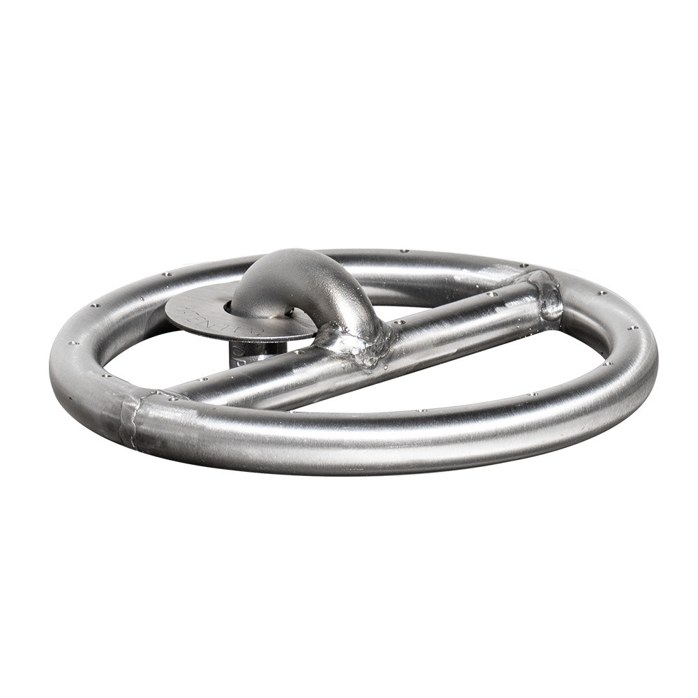 The Outdoor Plus OPT-1xx Round Stainless Steel Gas Fire Pit Burner