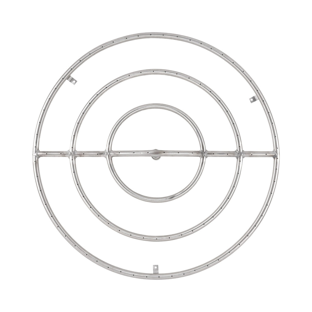 The Outdoor Plus OPT-1xx Round Stainless Steel Gas Fire Pit Burner