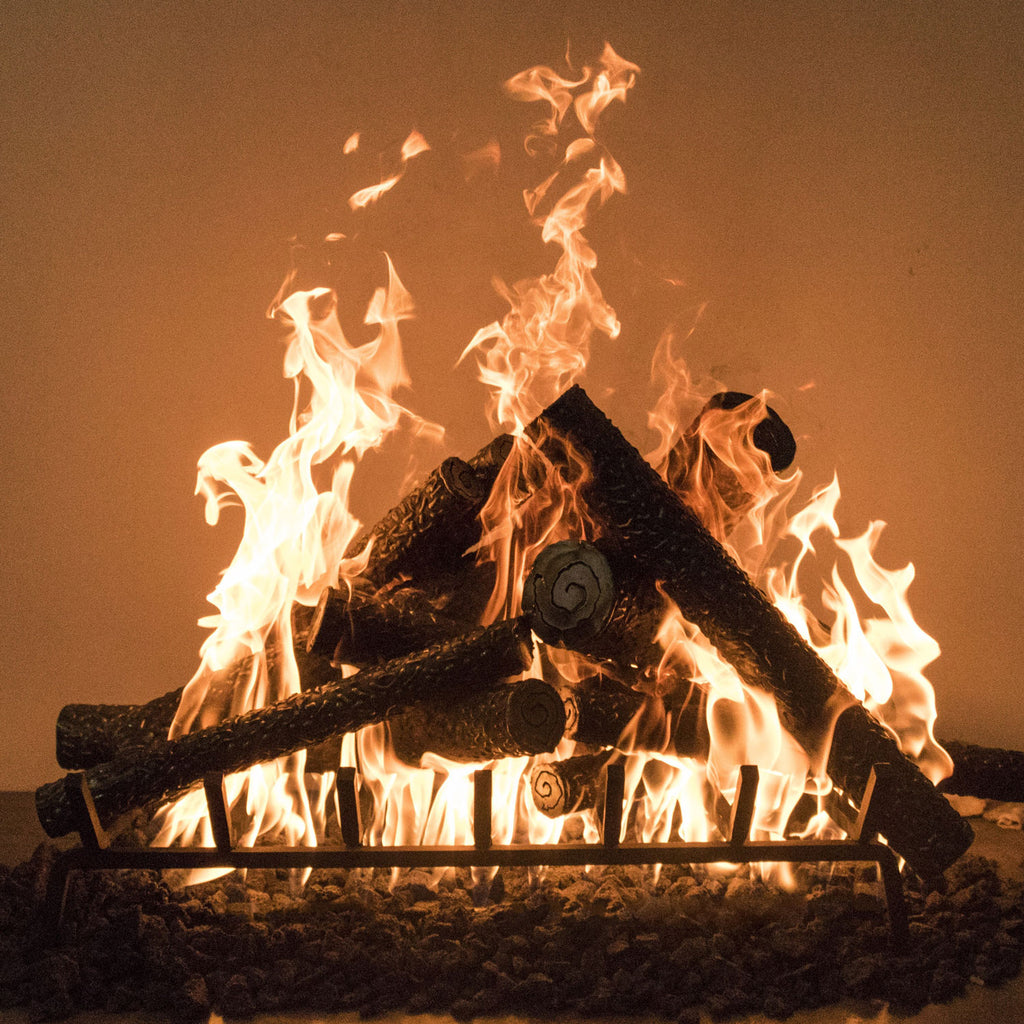 The Outdoor Plus OPT-xxSLS Steel Fireplace Log and Tray