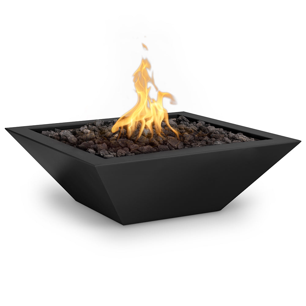TOP Fires by The Outdoor Plus Maya Square Powder Coat Gas Fire Bowl