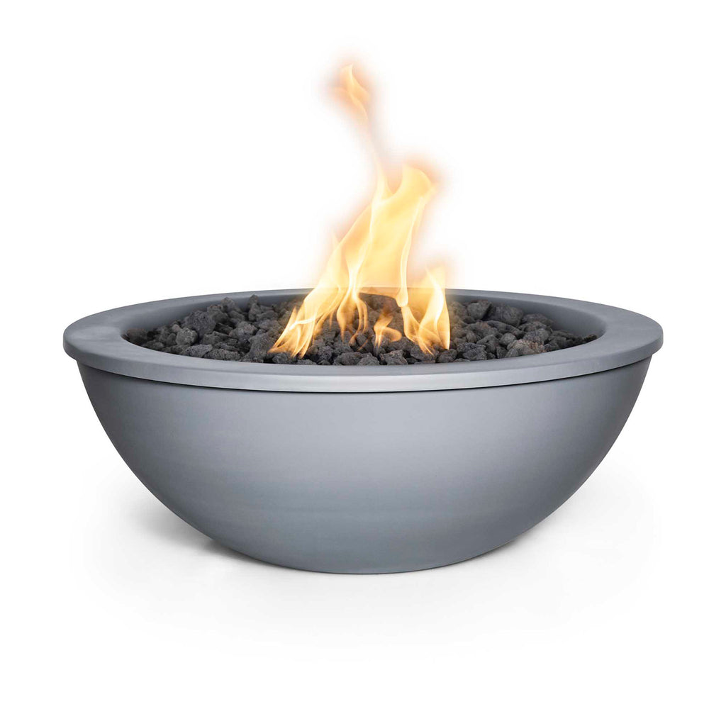 TOP Fires by The Outdoor Plus Sedona 27-Inch Round Powder Coated Steel Gas Fire Bowl