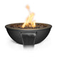 TOP Fires by The Outdoor Plus Sedona 27-Inch Round Powder Coated Steel Gas Fire and Water Bowl