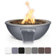 TOP Fires by The Outdoor Plus Sedona 27-Inch Round Powder Coated Steel Gas Fire and Water Bowl