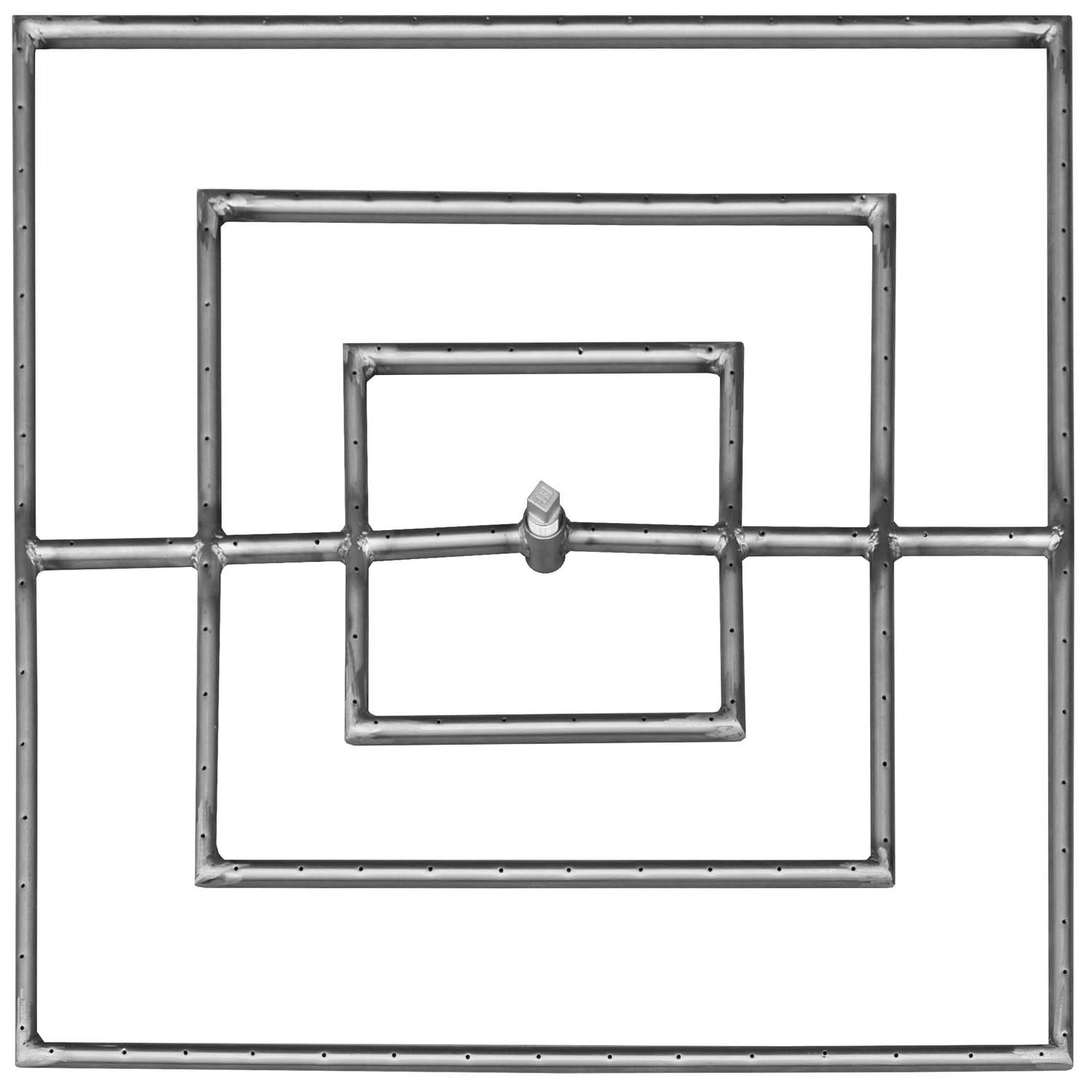The Outdoor Plus OPT-300x-SQ Stainless Steel Square Gas Fire Pit Burner