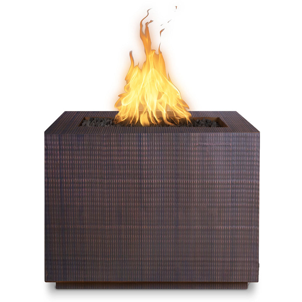 TOP Fires by The Outdoor Plus Forma 60x60-Inch Square Copper Gas Fire Pit