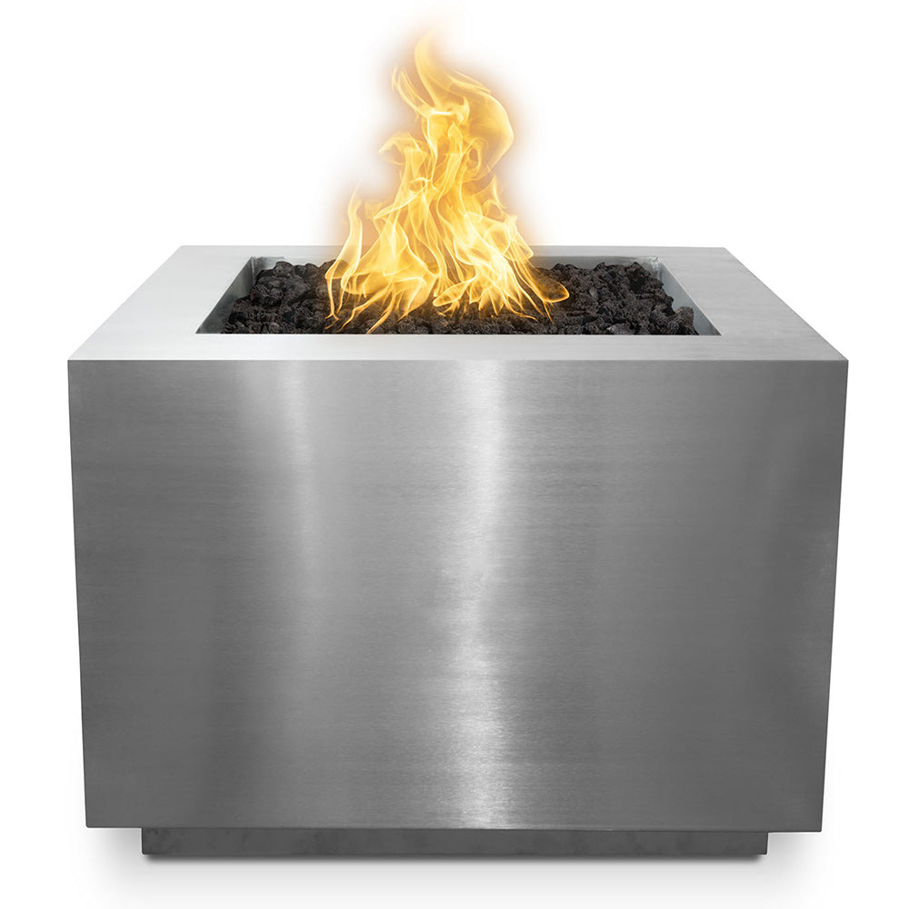 TOP Fires by The Outdoor Plus Forma 60x60-Inch Square Stainless Steel Gas Fire Pit
