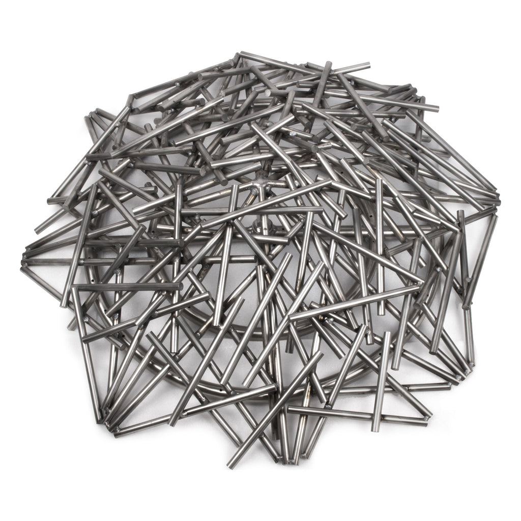 Stainless steel bird's nest burner, metal rod grid