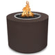 TOP Fires by The Outdoor Plus Beverly 30-Inch Round Powder Coated Steel Gas Fire Pit