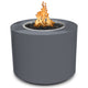 TOP Fires by The Outdoor Plus Beverly 36-Inch Round Powder Coated Steel Gas Fire Pit