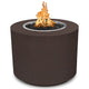 TOP Fires by The Outdoor Plus Beverly 36-Inch Round Powder Coated Steel Gas Fire Pit