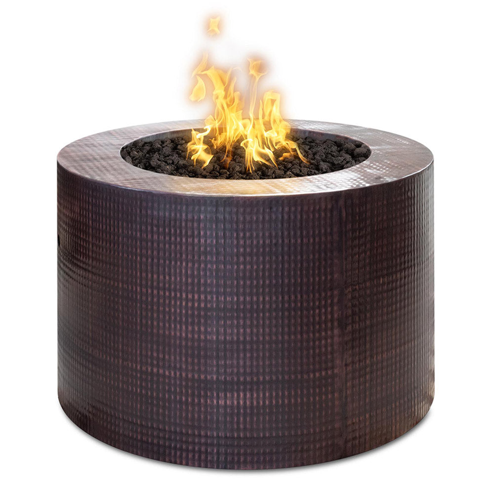 TOP Fires by The Outdoor Plus Beverly 30-Inch Round Copper Gas Fire Pit