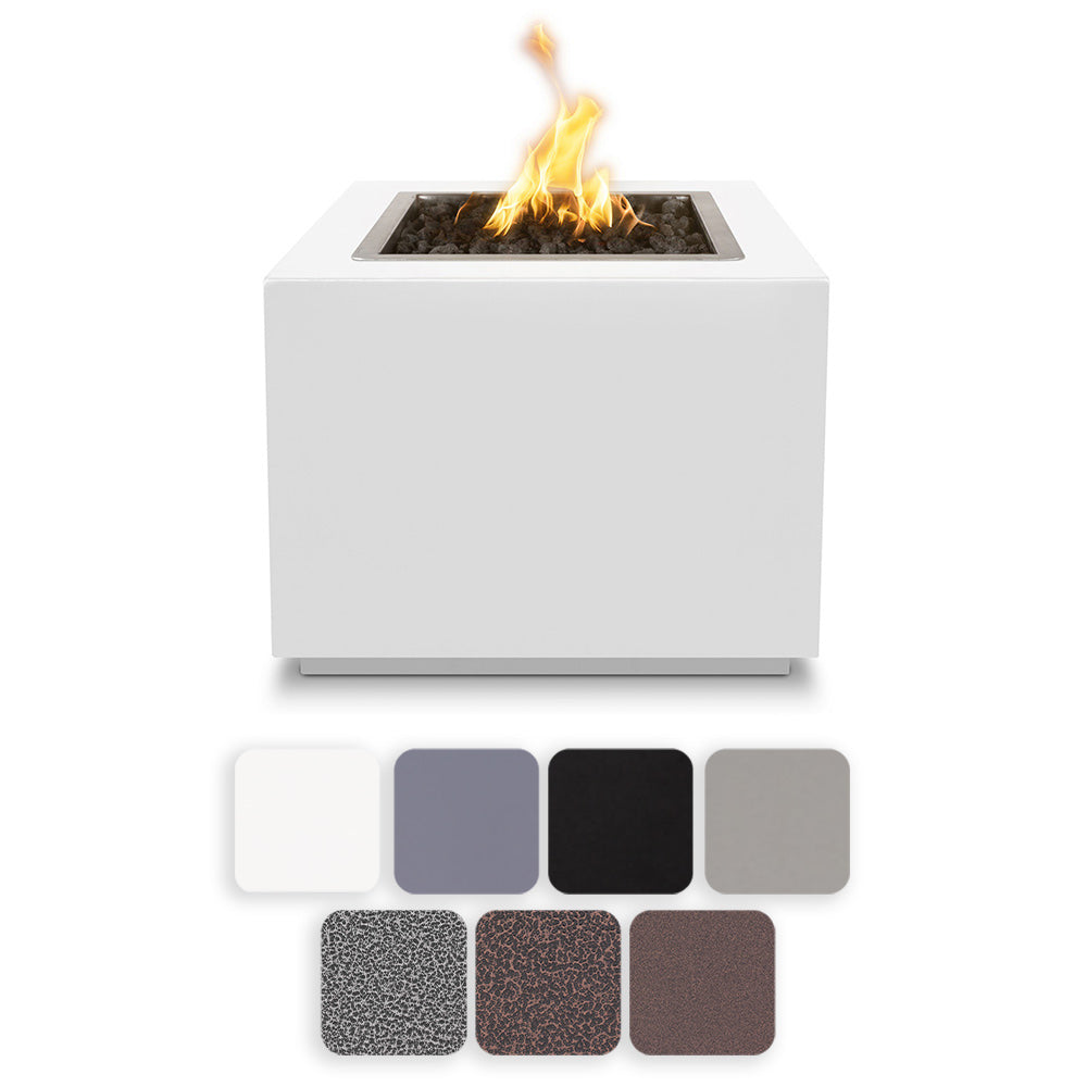 TOP Fires by The Outdoor Plus Forma 48x48-Inch Square Powder Coated Steel Gas Fire Pit