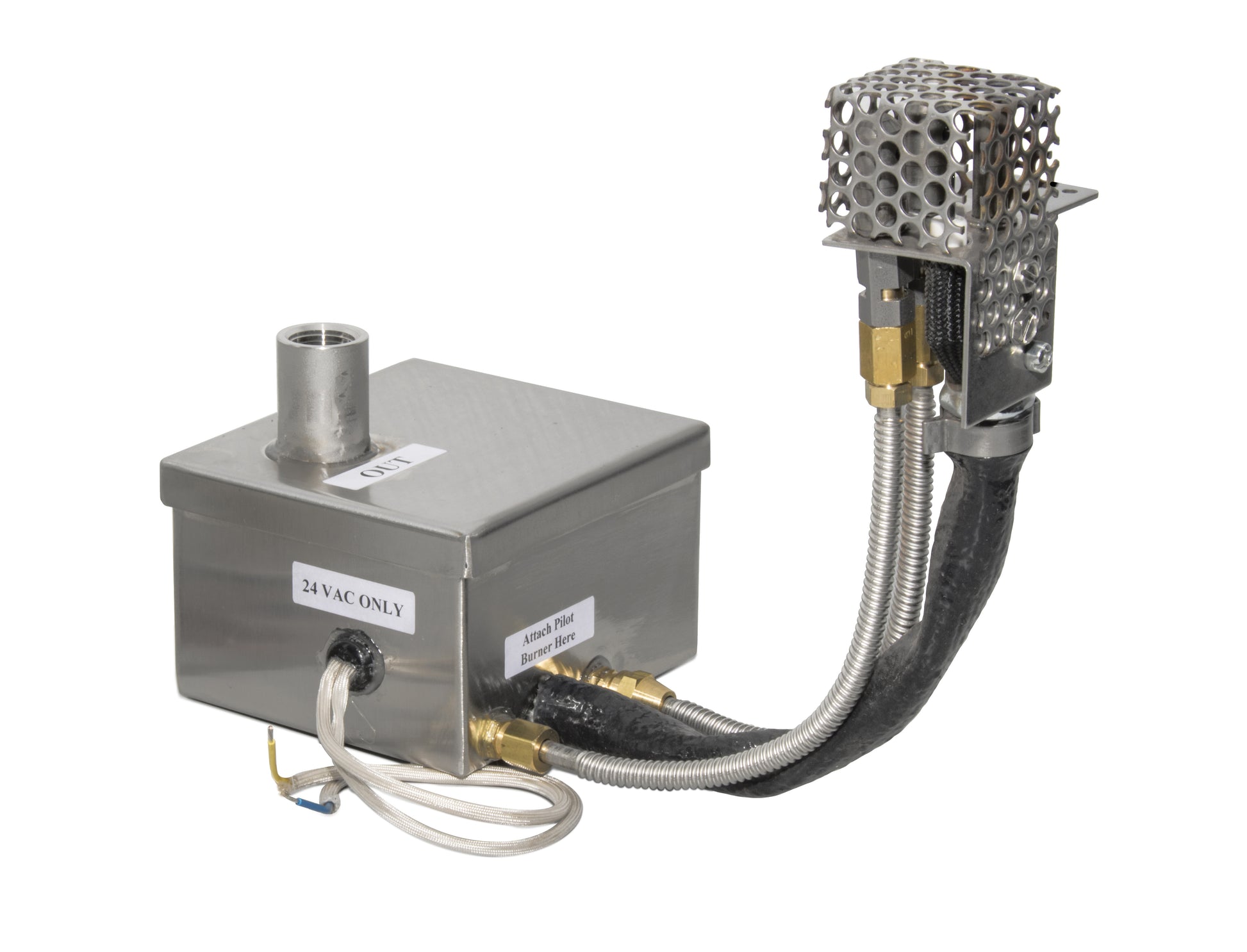 TOP Fires by The Outdoor Plus Palo 48x29-Inch Linear Wood Grain Concrete Gas Fire Pit