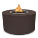 TOP Fires by The Outdoor Plus Beverly 42-Inch Round Powder Coated Steel Gas Fire Pit