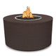 TOP Fires by The Outdoor Plus Beverly 42-Inch Round Powder Coated Steel Gas Fire Pit