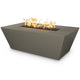 TOP Fires by The Outdoor Plus Angelus 60x36-Inch Linear Concrete Gas Fire Pit