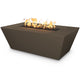 TOP Fires by The Outdoor Plus Angelus 60x36-Inch Linear Concrete Gas Fire Pit