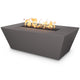 TOP Fires by The Outdoor Plus Angelus 60x36-Inch Linear Concrete Gas Fire Pit
