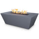 TOP Fires by The Outdoor Plus Angelus 60x36-Inch Linear Concrete Gas Fire Pit