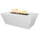 TOP Fires by The Outdoor Plus Angelus 60x36-Inch Linear Concrete Gas Fire Pit