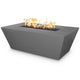TOP Fires by The Outdoor Plus Angelus 60x36-Inch Linear Concrete Gas Fire Pit