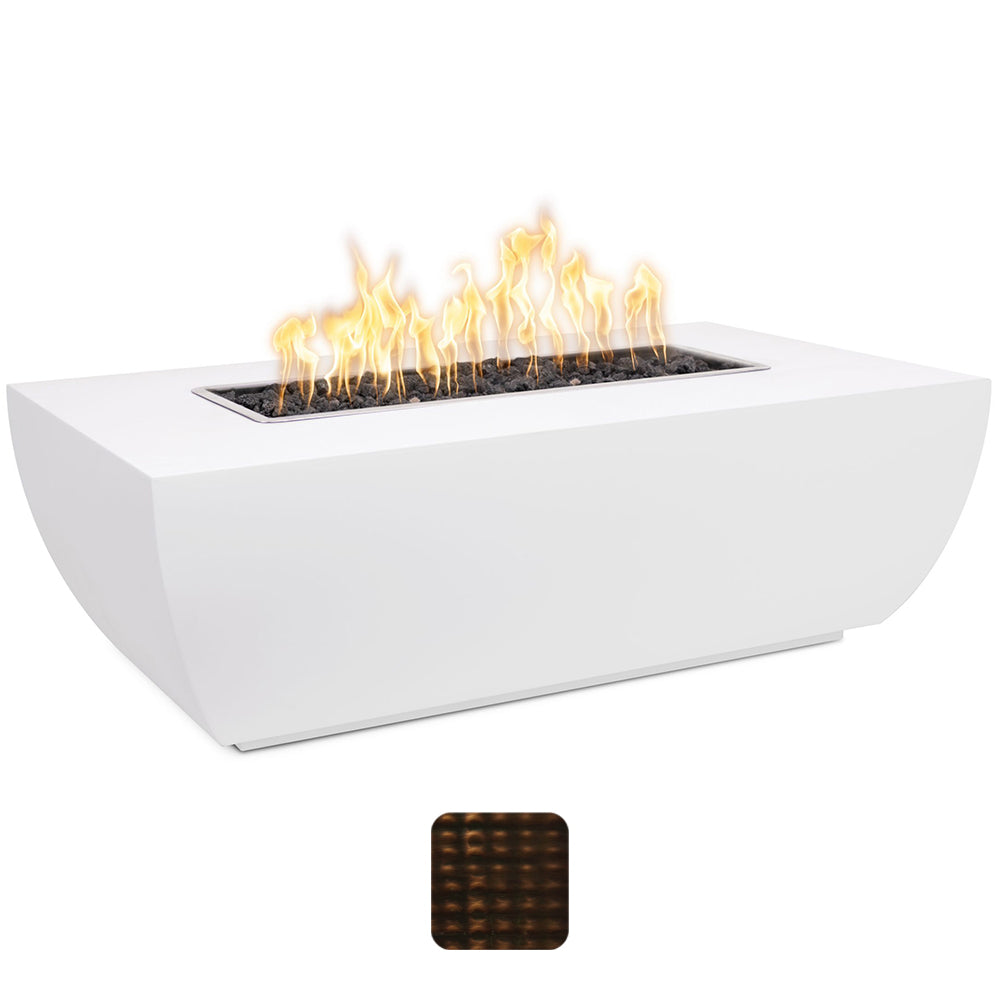 TOP Fires by The Outdoor Plus Avalon 15-Inch Tall Linear Copper Gas Fire Pit