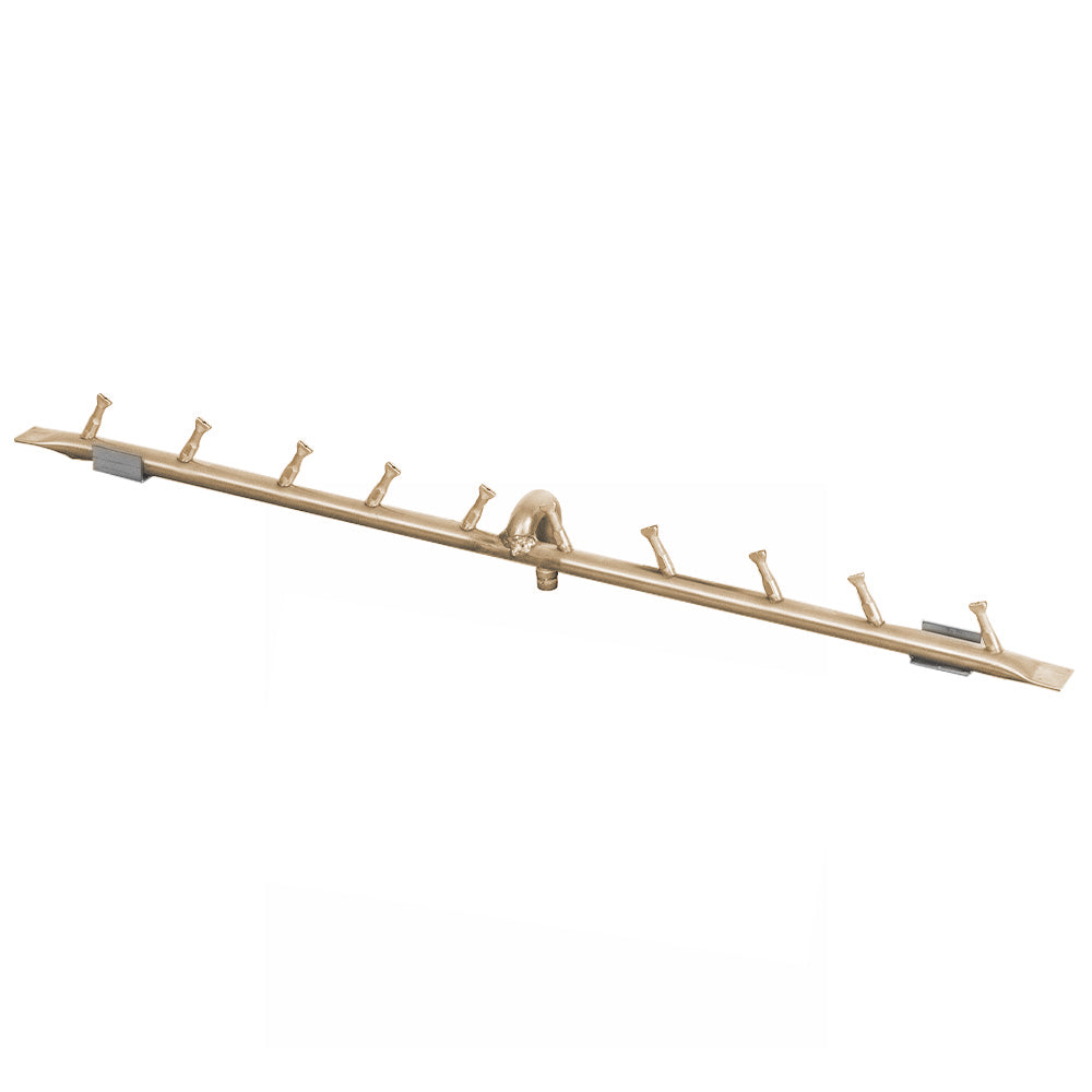 The Outdoor Plus Brass Linear Bullet Gas Fire Pit Burner