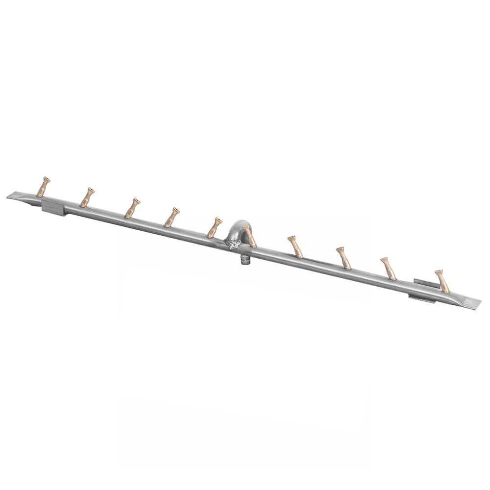 The Outdoor Plus Stainless Steel Linear Bullet Gas Fire Pit Burner