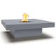 TOP Fires by The Outdoor Plus Balboa 48x48-Inch Square Concrete Gas Fire Pit