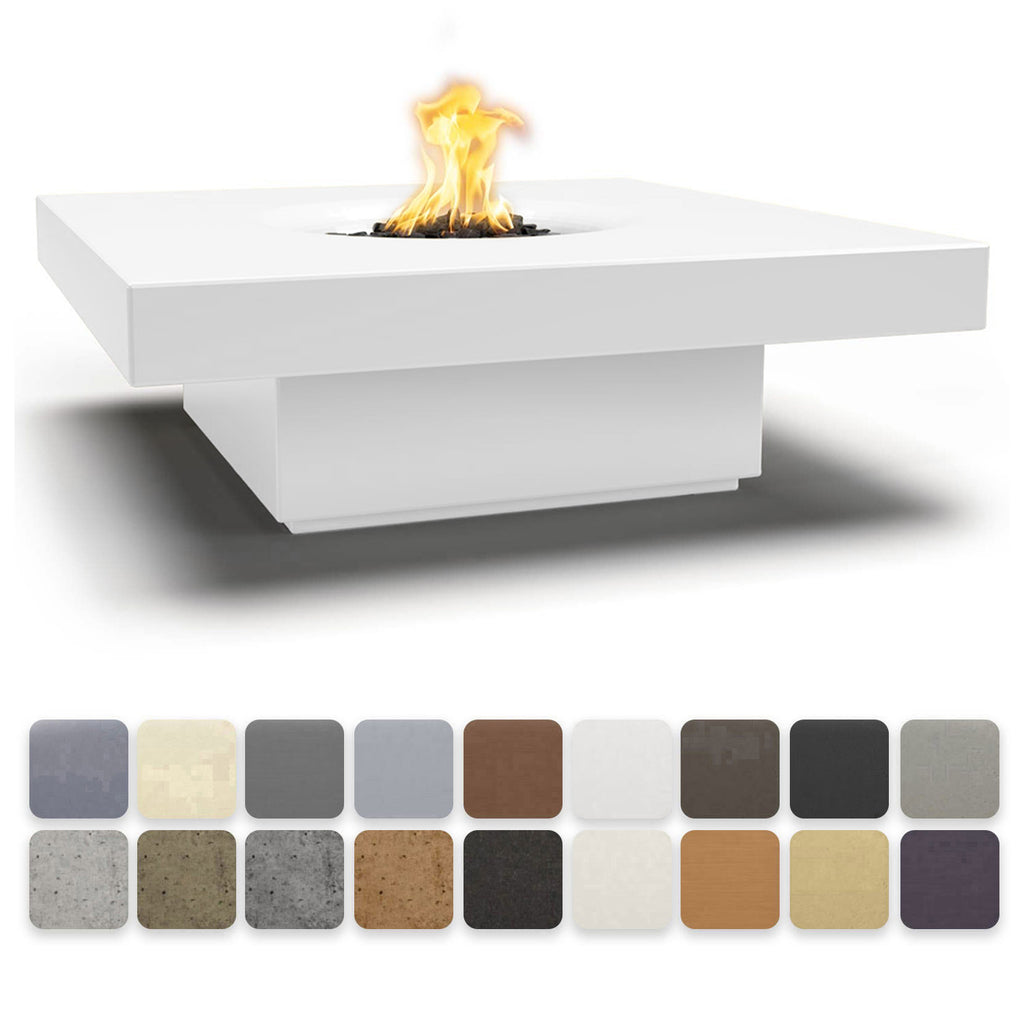 TOP Fires by The Outdoor Plus Balboa 48x48-Inch Square Concrete Gas Fire Pit