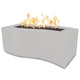 TOP Fires by The Outdoor Plus Billow 60x24-Inch Rectangular Powder Coated Steel Gas Fire Pit