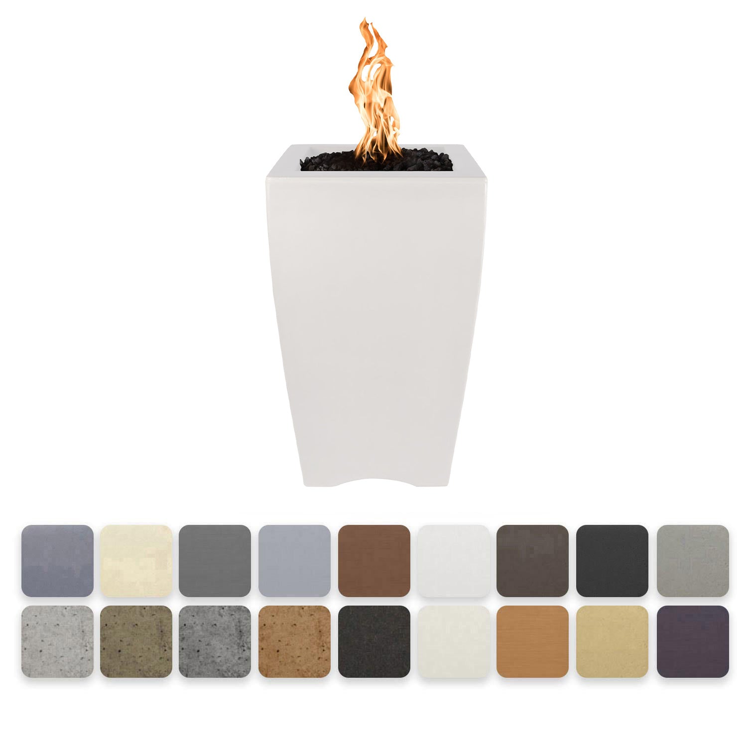 TOP Fires by The Outdoor Plus OPT-BSTON20xx Baston Concrete Fire Pillar