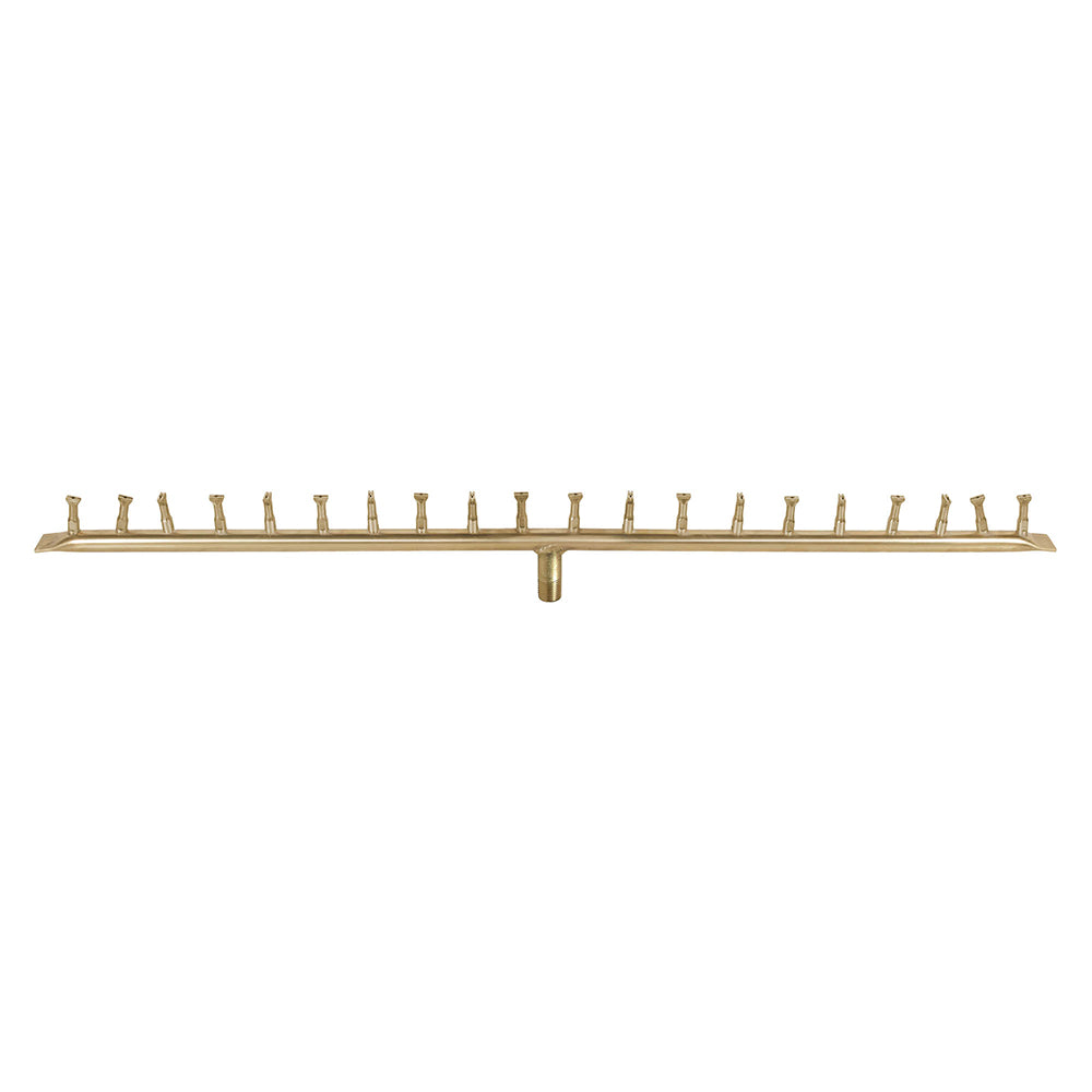 The Outdoor Plus Brass Linear Bullet Gas Fire Pit Burner