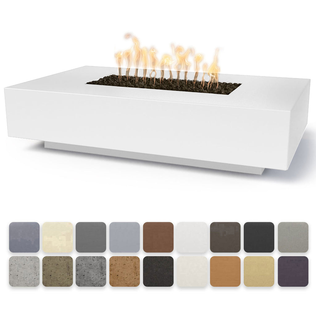 TOP Fires by The Outdoor Plus Cabo 56x38-Inch Linear Concrete Gas Fire Pit