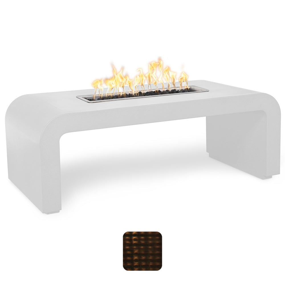 TOP Fires by The Outdoor Plus Calabasas Linear Copper Gas Fire Pit