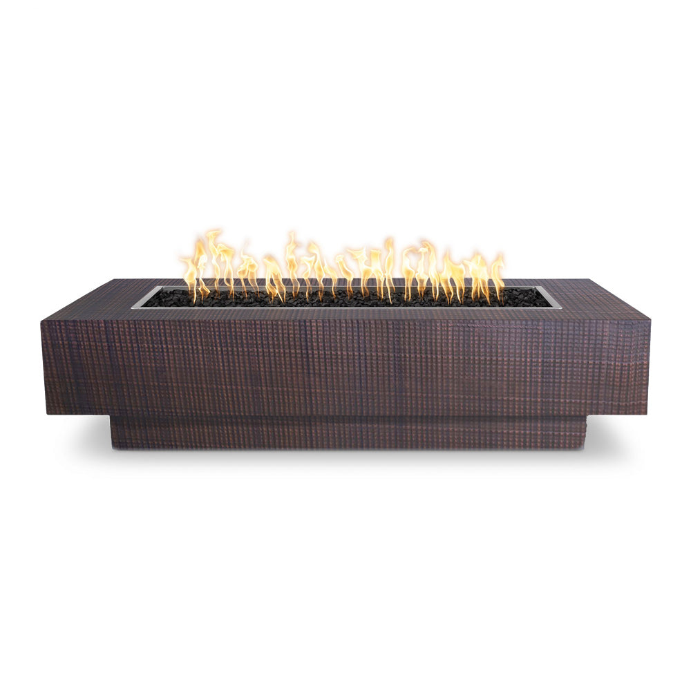 TOP Fires by The Outdoor Plus Coronado 96x28-Inch Linear Copper Gas Fire Pit