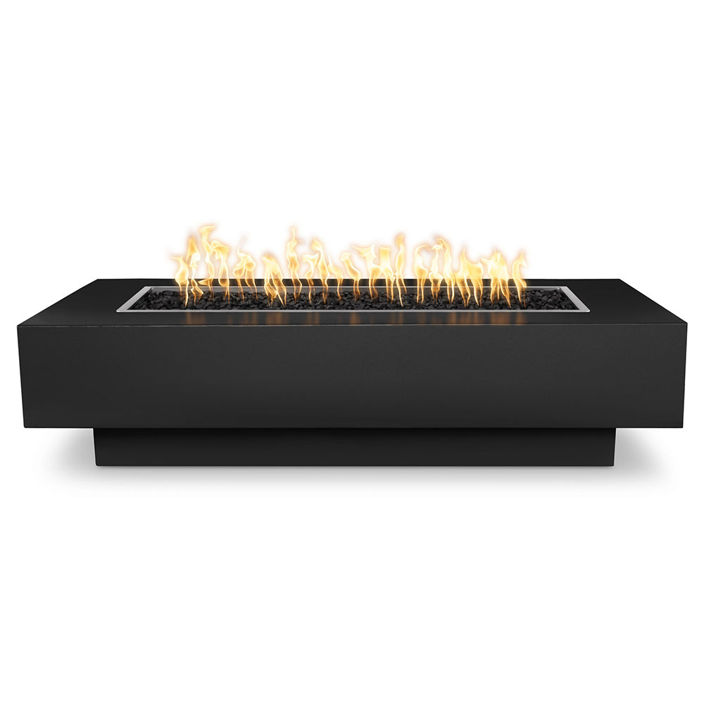 TOP Fires by The Outdoor Plus Coronado 72x28-Inch Linear Powder Coated Steel Gas Fire Pit