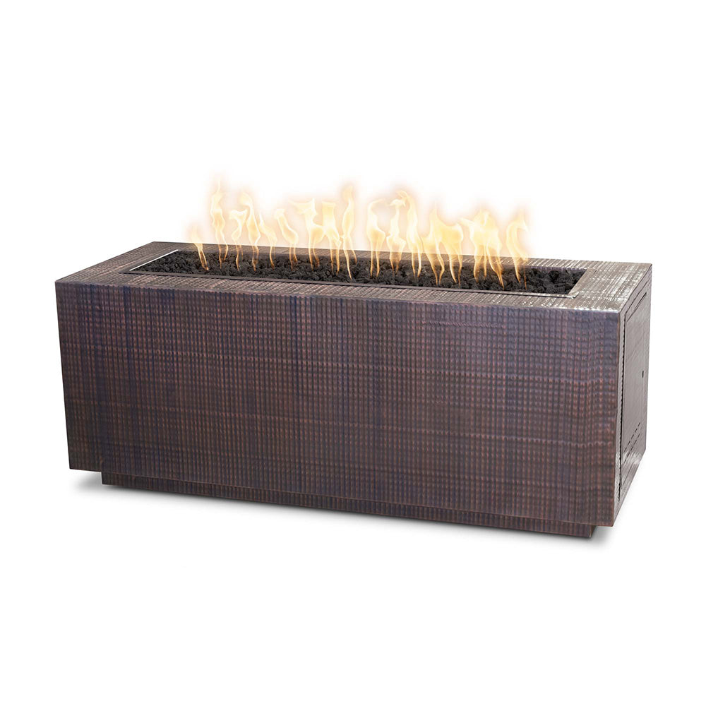 TOP Fires by The Outdoor Plus Pismo 84x24-Inch Linear Copper Gas Fire Pit