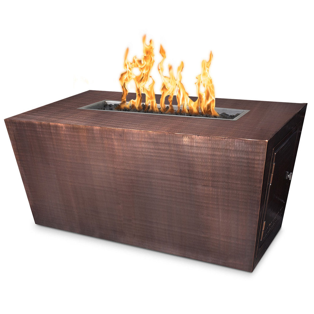 TOP Fires by The Outdoor Plus Mesa 60x24-Inch Linear Copper Gas Fire Pit