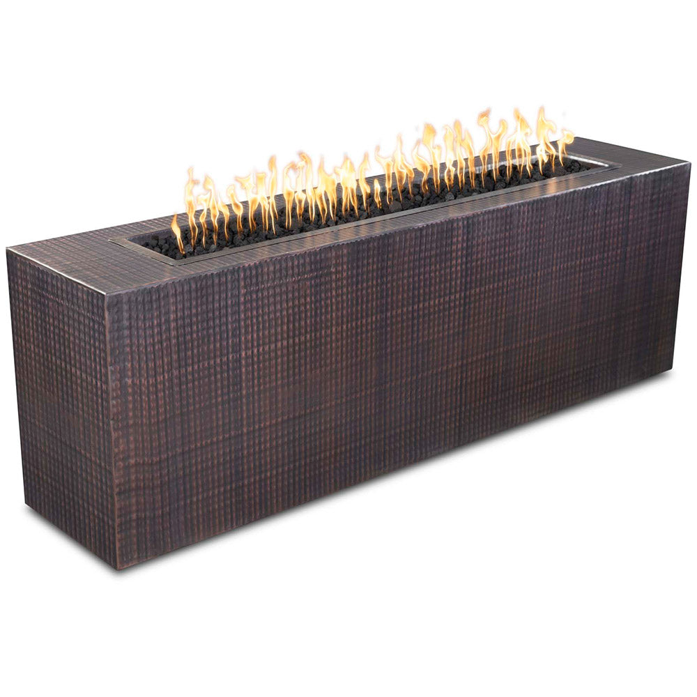 TOP Fires by The Outdoor Plus Carmen 72x16-Inch Linear Copper Gas Fire Pit