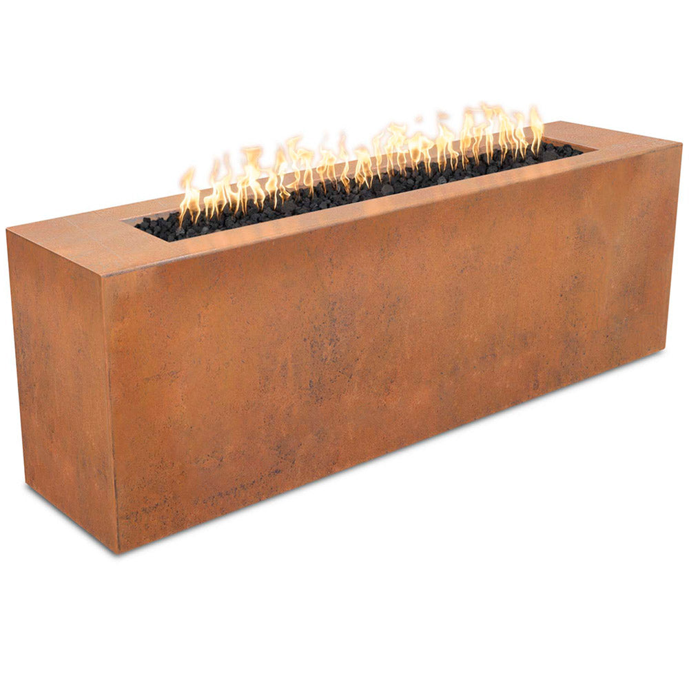 TOP Fires by The Outdoor Plus Carmen 72x16-Inch Linear Corten Steel Gas Fire Pit