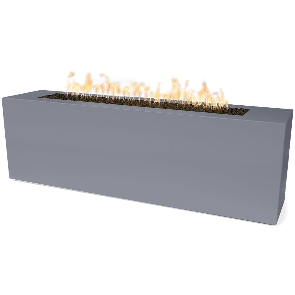 TOP Fires by The Outdoor Plus Carmen 72x24-Inch Linear Powder Coated Steel Gas Fire Pit