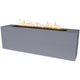 TOP Fires by The Outdoor Plus Carmen 72x24-Inch Linear Powder Coated Steel Gas Fire Pit