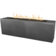 TOP Fires by The Outdoor Plus Carmen 72x24-Inch Linear Powder Coated Steel Gas Fire Pit
