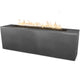 TOP Fires by The Outdoor Plus Carmen 72x24-Inch Linear Powder Coated Steel Gas Fire Pit