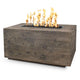 TOP Fires by The Outdoor Plus OPT-CTL60x Catalina Wood Grain Fire Pit, 60x28-Inches
